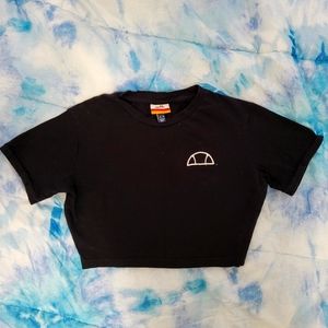 Black ellesse crop top
